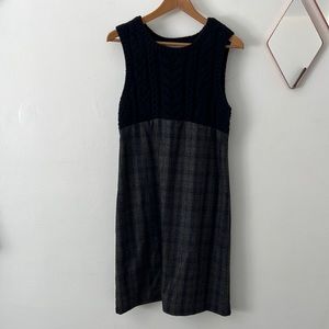 Black Fleece by Brooks Brothers Dress Fall Winter Plaid Navy